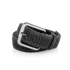 Woven Hemp Black Vegan Belt - Made of 100% woven hemp via Himal Natural Fibres