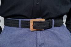 Hemp Belt with Wooden Buckle Mens van Himal Natural Fibres