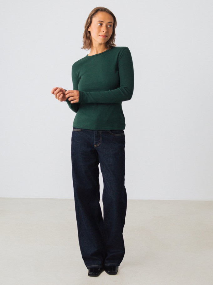 Geribde longsleeve from Honest Basics