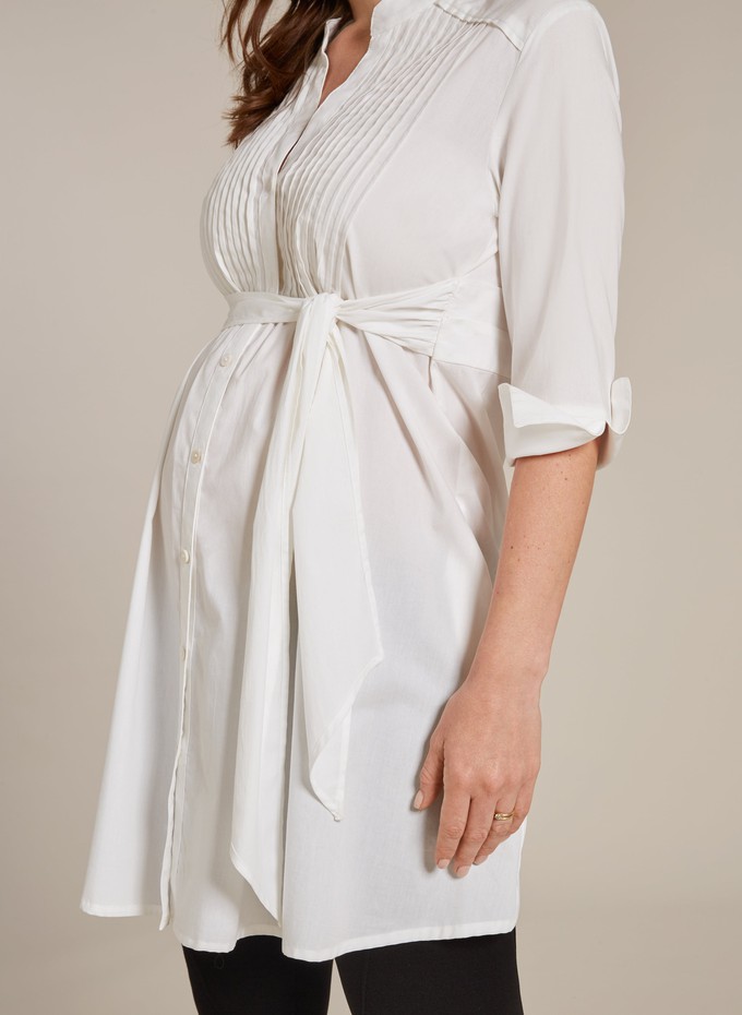 Libby Long Line Maternity Shirt from Isabella Oliver