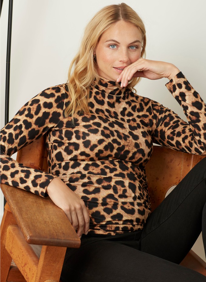 The Essentials Maternity Turtleneck Top from Isabella Oliver