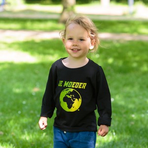 Kids Longsleeve Zwart from Je Moeder