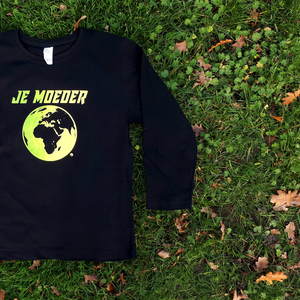 Kids Longsleeve Zwart from Je Moeder