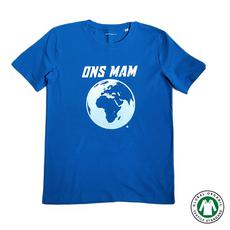 BIO Ons Mam blauw (UNISEX, S-L) via Je Moeder