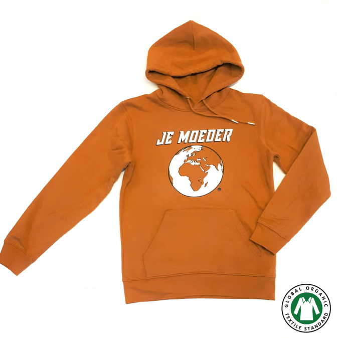 BIO Hoodie mosterd (unisex, S/M) from Je Moeder