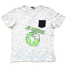 Shirt grijs (unisex, M/L) via Je Moeder