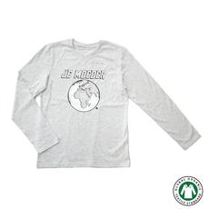 BIO Longsleeve Grijs (wijd, S/L/XL) via Je Moeder