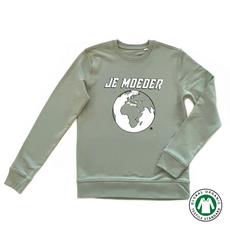 BIO Sweater Pastelgroen (unisex: XS/S/M) via Je Moeder