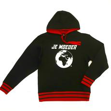 Hoodie ZwartRood/-Groen/-Roze (unisex, XS/S/M) via Je Moeder