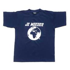 Shirt donkerblauw (wijd/unisex) via Je Moeder