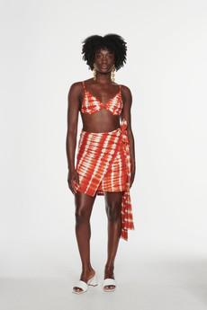 Wrap Skirt - Orange via JEKKAH