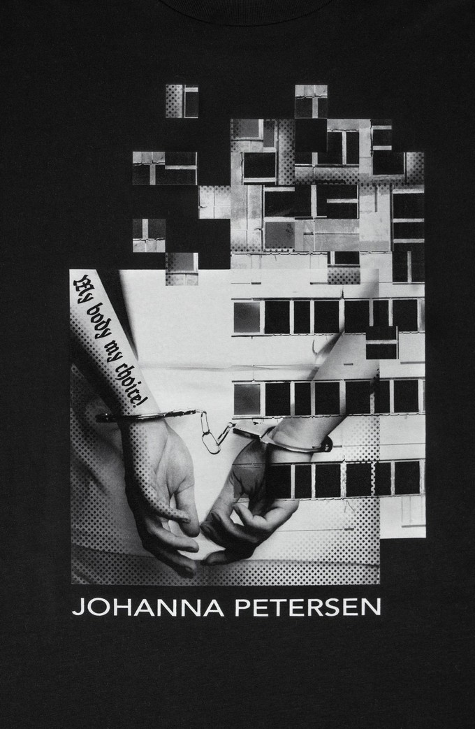 BLACK JAILED SWEATSHIRT from JOHANNA PETERSEN