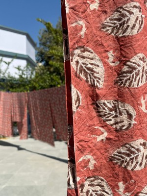 NEW! Amber Cotton Muslin SCARF Rust from JULAHAS