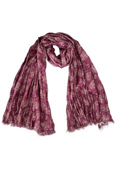 NEW! Amber Cotton Muslin SCARF Plum via JULAHAS