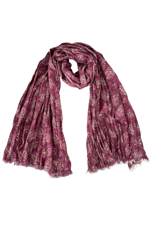 NEW! Amber Cotton Muslin SCARF Plum from JULAHAS
