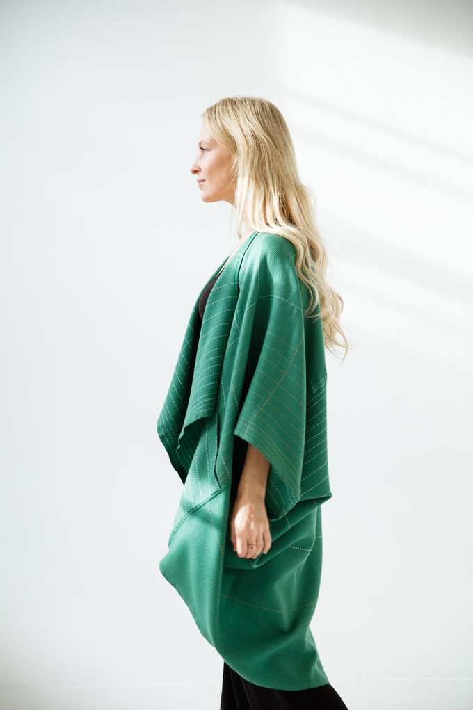 Wool Kimono Warm Jade from JULAHAS