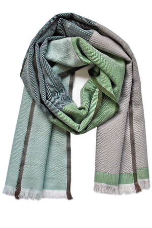 NEW! Wool SCARF Dash Green from JULAHAS