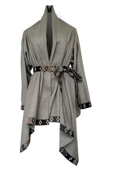 NEW! Wool Cape Coat Cocoon Greige van JULAHAS