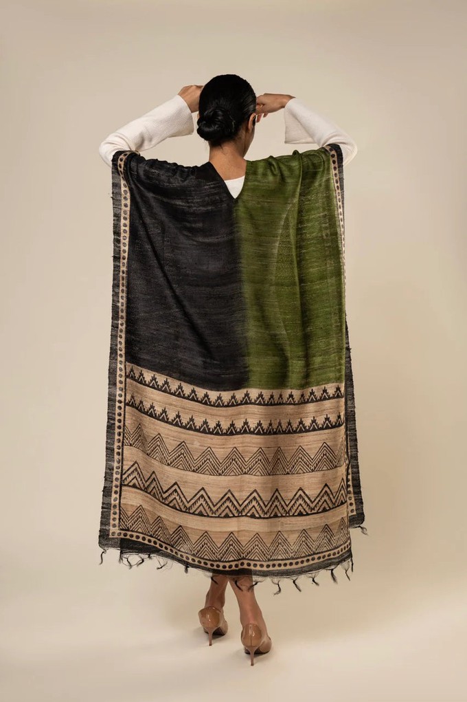 NEW! 3-in-1 Peace Silk Poncho Ikat from JULAHAS