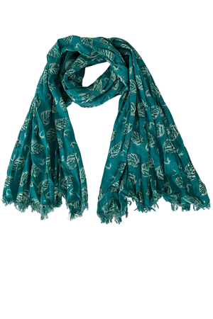 NEW! Amber Cotton Muslin SCARF Dark Green from JULAHAS