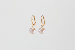 Raw pearl earrings gold plated from Julia Otilia