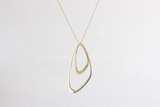 Dancing Waves necklace gold plated van Julia Otilia
