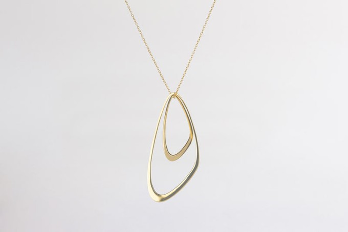 Dancing Waves necklace | gold plated from Julia Otilia