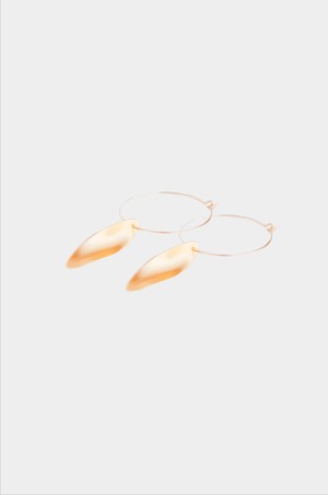 Swirling wind creole earrings gold plated from Julia Otilia