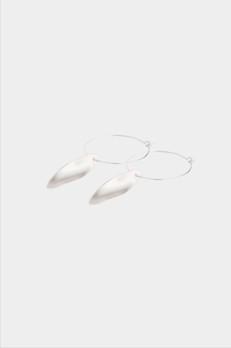 Swirling wind creole earrings silver via Julia Otilia
