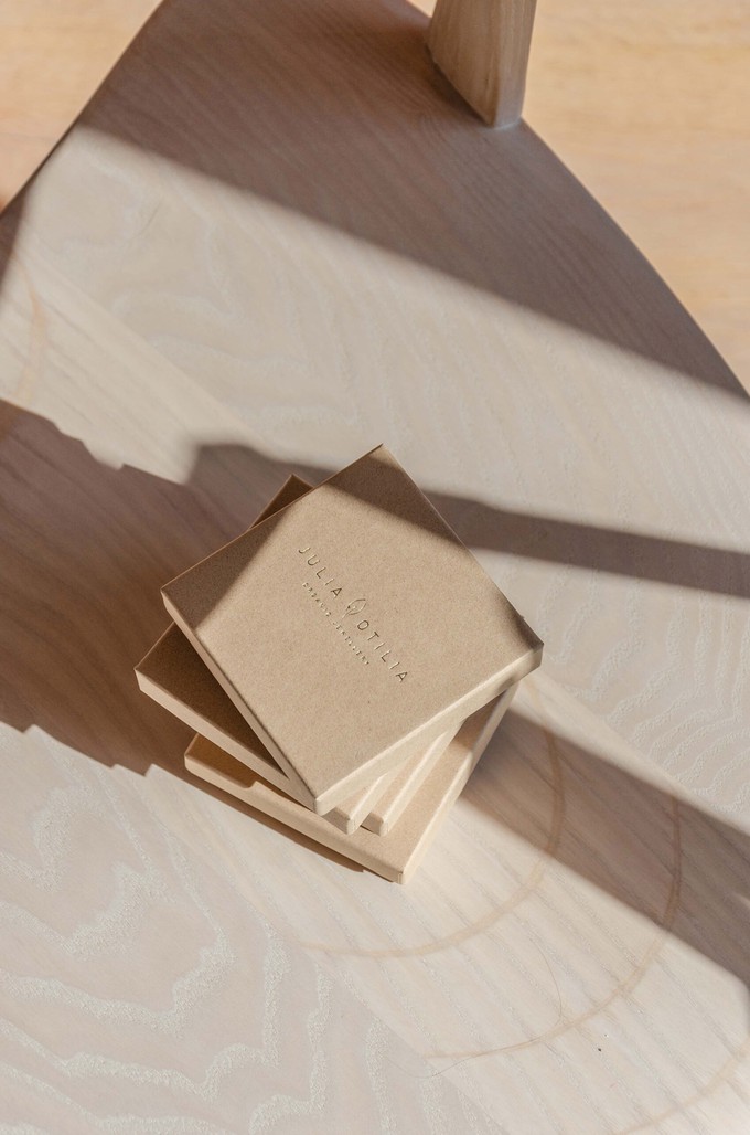 Pebble creole earrins | gold plated from Julia Otilia