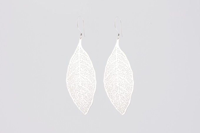Royal leaf earrings silver SALE from Julia Otilia