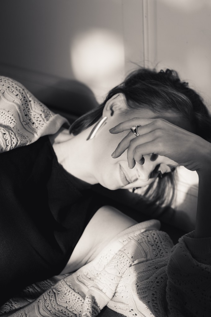 Meander duo ring | Gold plated from Julia Otilia