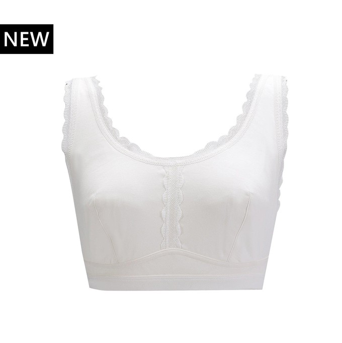 Georgia - Silk Back Support Full Coverage Wireless Organic Cotton Bra from JulieMay Lingerie