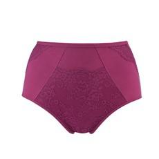 Fuchsia - High Waisted Silk & Organic Cotton Full Brief via JulieMay Lingerie