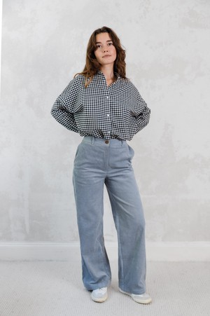 Organic cotton corduroy trousers Suhrutam Nebel from Jyoti - Fair Works