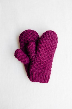 Baby Alpaca Mitten Gloves Casma Berry from Jyoti - Fair Works