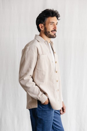 Organic Cotton Cord Shaket Kal Beige from Jyoti - Fair Works
