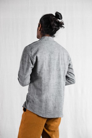 Cotton Shirt Harish Gray from Jyoti - Fair Works