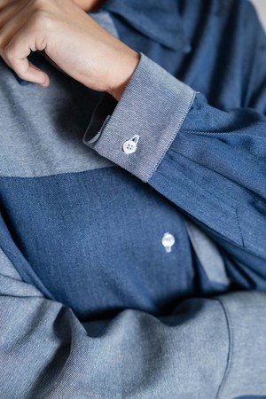 Organic cotton shirt Ashrit Denim from Jyoti - Fair Works