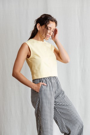 Bio-Baumwoll Top Diyan Zitronengelb from Jyoti - Fair Works