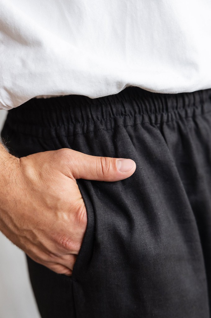 Hemp/Tencel Pants Jhan Black from Jyoti - Fair Works