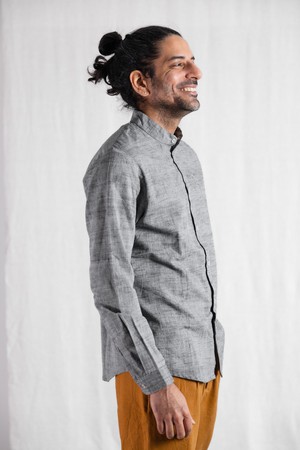 Cotton Shirt Harish Gray from Jyoti - Fair Works