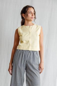 Bio-Baumwoll Top Diyan Zitronengelb via Jyoti - Fair Works