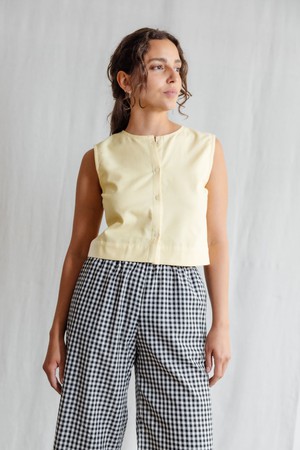 Bio-Baumwoll Top Diyan Zitronengelb from Jyoti - Fair Works
