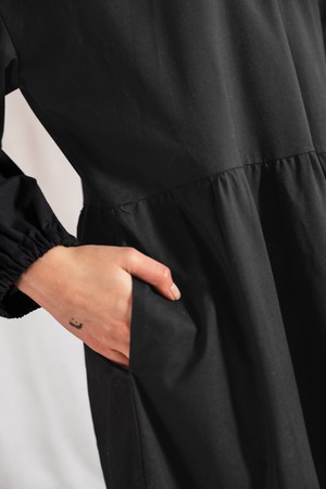 Organic cotton dress Savera Black from Jyoti - Fair Works