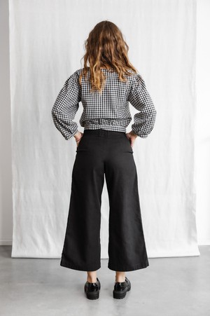 Organic cotton culottes Hemani black from Jyoti - Fair Works
