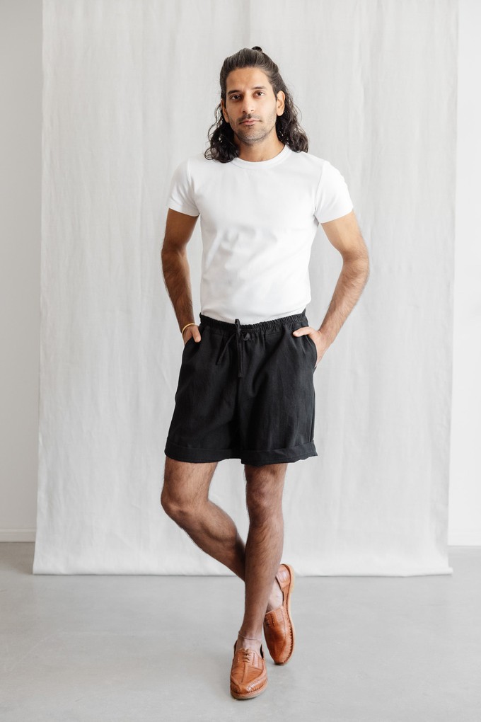 Organic cotton shorts Jhanvi Black from Jyoti - Fair Works