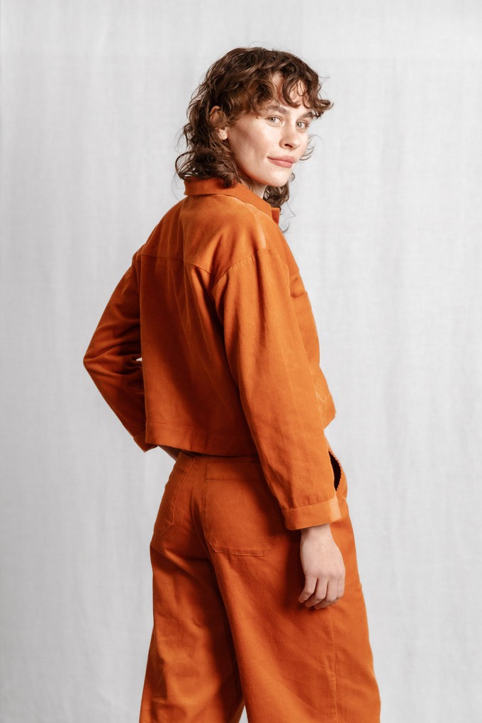 Organic cotton corduroy shacket Mayur Bernstein from Jyoti - Fair Works