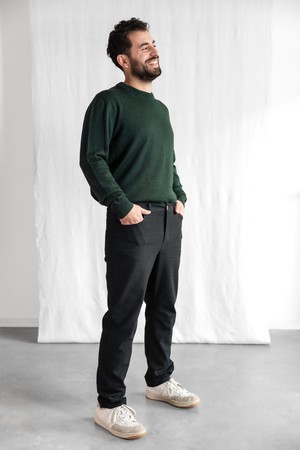 Organic cotton trousers Prakrit Black from Jyoti - Fair Works