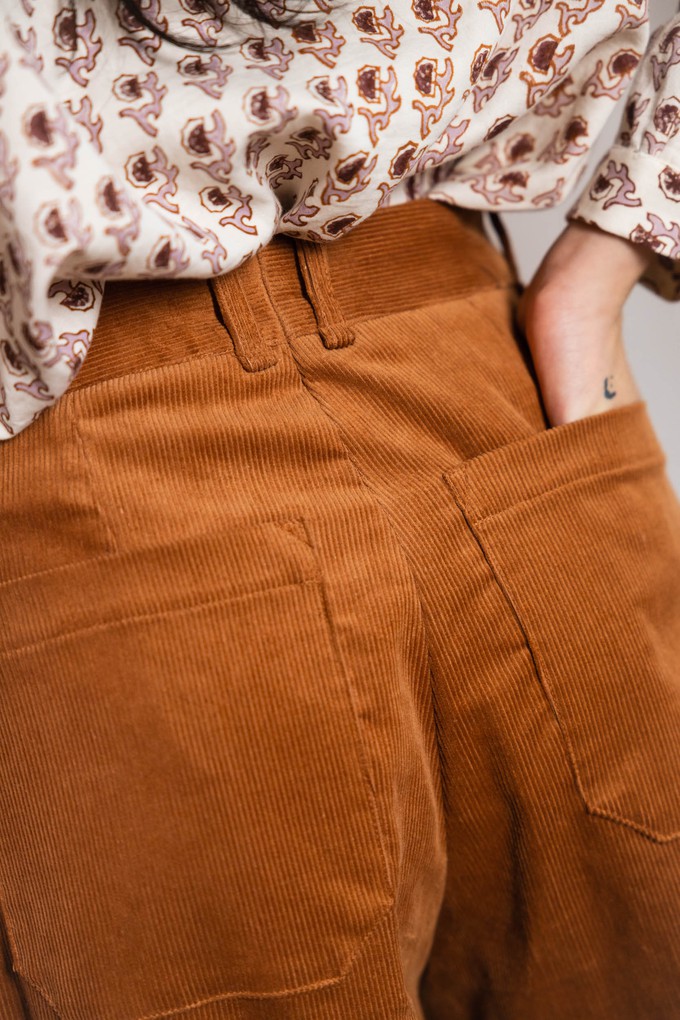 organic cotton corduroy pants Damini Bernstein from Jyoti - Fair Works